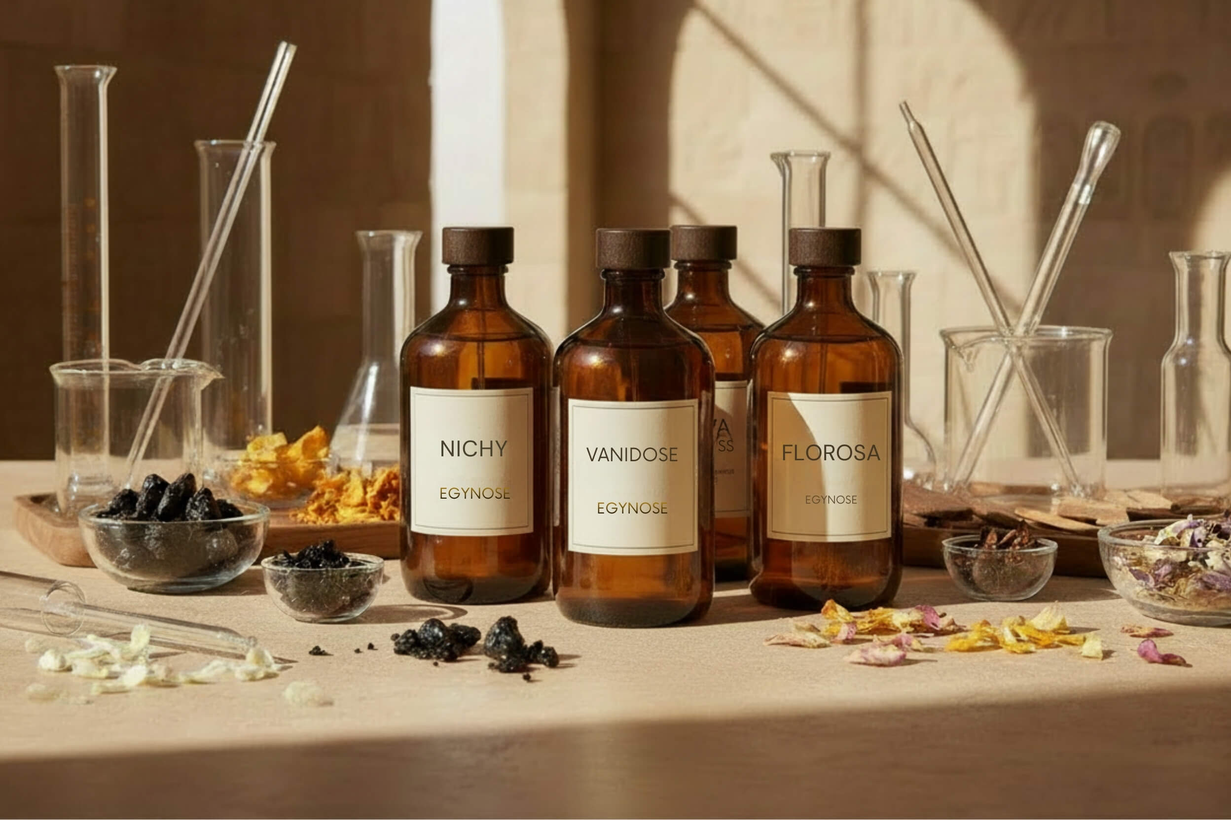 EGYNOSE perfumes crafted in Egypt with precision and artistry
