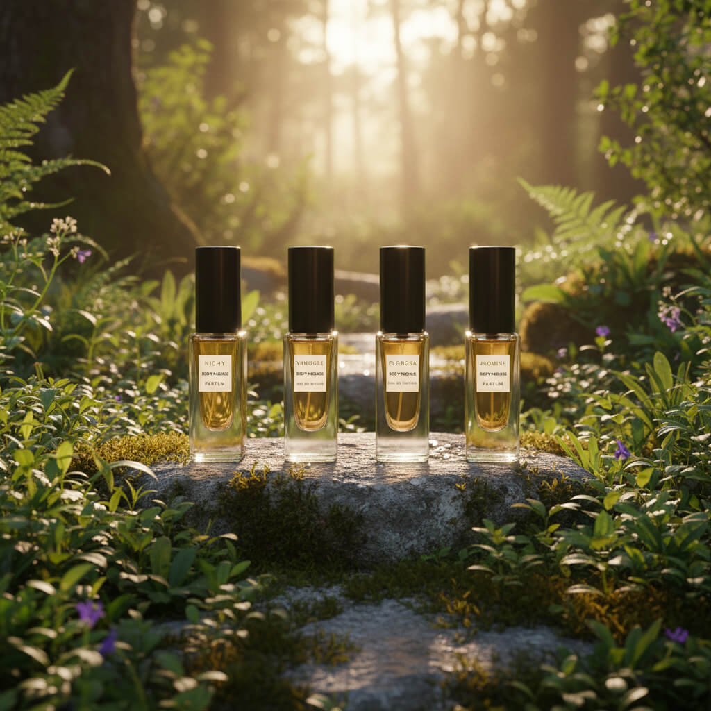 Luxury perfume sampling experience with EGYNOSE discovery set