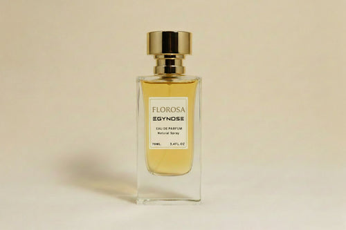 Florosa perfume with peach, rose and amber notes by EGYNOSE